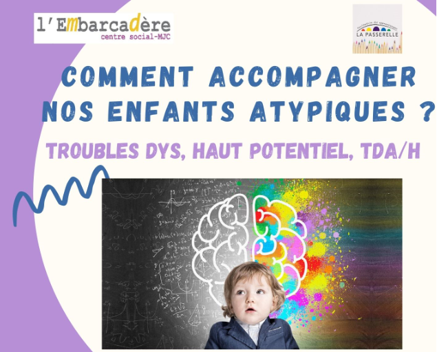 Soirée d’échanges : l’accompagnement de l’enfant atypique -12 avril de 19h à 21h à Thoissey