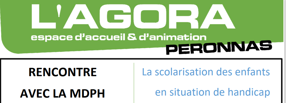 Handicap et scolarité  : renseignements et échanges au Centre Social de Péronnas le 13 mai