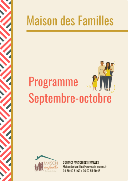Nouveau programme pour la Maison des Familles de Prevessin Moëns ...