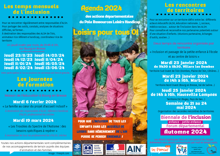 Agenda Départemental du pôle Ressources Loisirs Handicap 2024