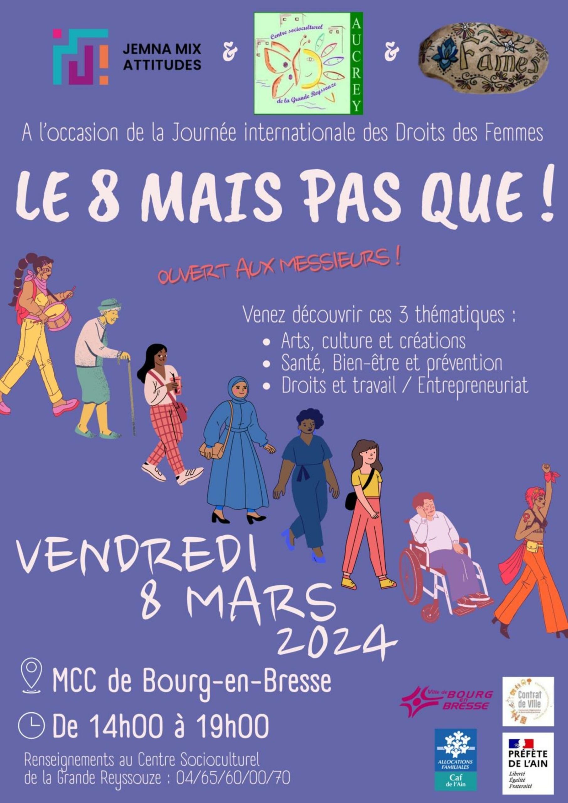 Journée internationale des droits des femmes à Bourg en Bresse